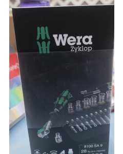 维拉8100 SA9，快速棘轮扳手套筒套装，全新