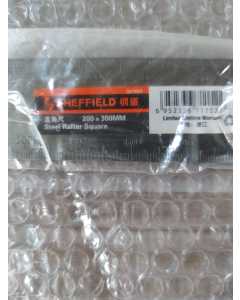 SHEFFIELD钢盾200x300mm直角尺，全新